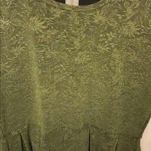 Lularoe Fancy Amelia in Green w/ Pockets 3XL DEAL